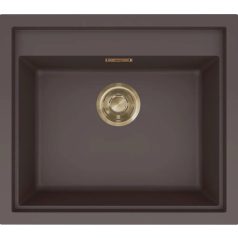   ELLECI - Mosogatótálca Sintesi 105 K87 Cocoa arany tartozékokkal