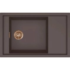  ELLECI - Mosogatótálca Sintesi 305 K87 Cocoa arany tartozékokkal