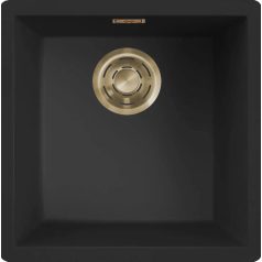   ELLECI - Mosogatótálca Zen-F 102 K86 Black arany tartozékokkal
