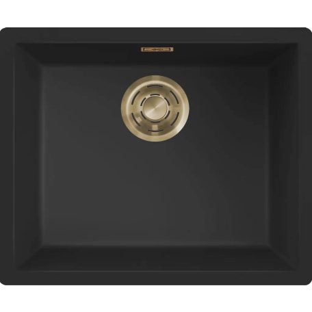 ELLECI - Mosogatótálca Zen-F 105 K86 Black arany tartozékokkal