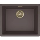 ELLECI - Mosogatótálca Zen-F 105 K87 Cocoa arany tartozékokkal