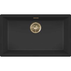   ELLECI - Mosogatótálca Zen 130 K86 Black arany tartozékokkal