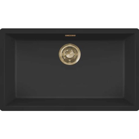 ELLECI - Mosogatótálca Zen 130 K86 Black arany tartozékokkal