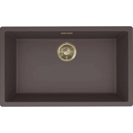 ELLECI - Mosogatótálca Zen-F 130 K87 Cocoa arany tartozékokkal