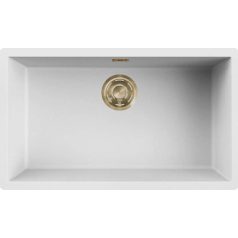   ELLECI - Mosogatótálca Zen-F 130 K96 White arany tartozékokkal