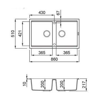 ELLECI - Mosogatótálca Best 450 M78 Espresso