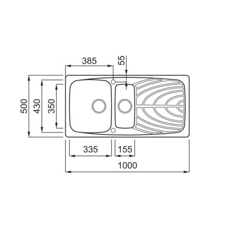 ELLECI - Mosogatótálca Master 475 M79 Aluminium - Kifutó termék!