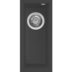   ELLECI - Mosogatótálca Quadra 50 UM M70 Nero Metal munkalap alá szerelhető