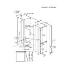 Electrolux LND5FE18S Beépíthető alulfagyasztós kombi hűtő, 177,2 cm