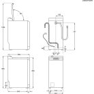 AEG LTR8E363E szabadonálló Felültöltős mosógép, gőzfunkció, ÖKOInverter motor