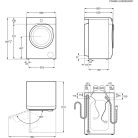 AEG LWR73166OE szabadonálló Mosó-szárítógép, gőzprogram, kondenzációs szárítás