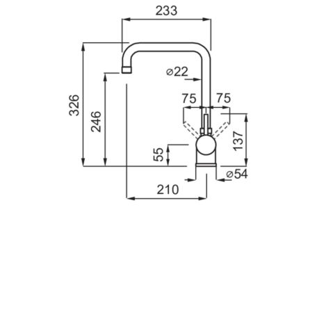 ELLECI - Csaptelep Senna G40 nero