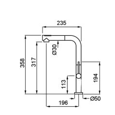 ELLECI - Csaptelep Flux - Kifutó termék!