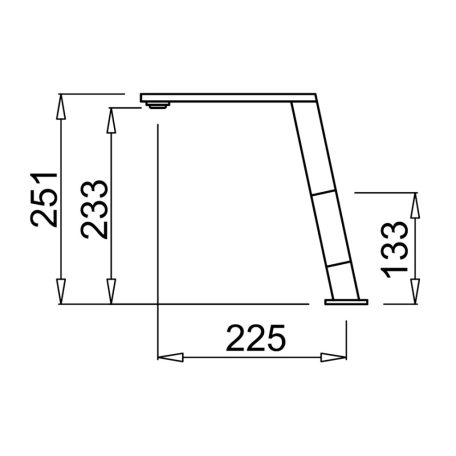 Elleci OUTLET - Csaptelep Blade Keratek K96 White - Kifutó termék!