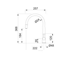   ELLECI - Csaptelep Athena Plus M73 Titanium - Kifutó termék!