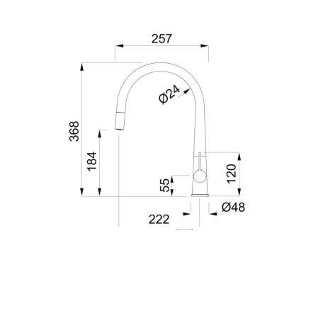 ELLECI - Csaptelep Athena Plus M73 Titanium - Kifutó termék!