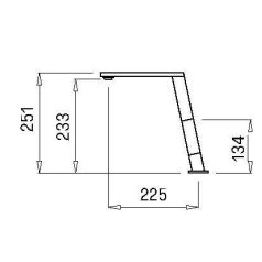 ELLECI - Csaptelep Blade M73 titanium - Kifutó termék!