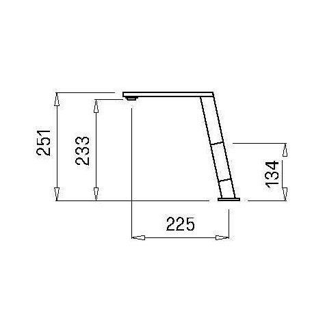 ELLECI - Csaptelep Blade M73 titanium - Kifutó termék!