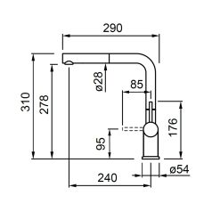 ELLECI - Csaptelep Stream Plus M79 aluminium
