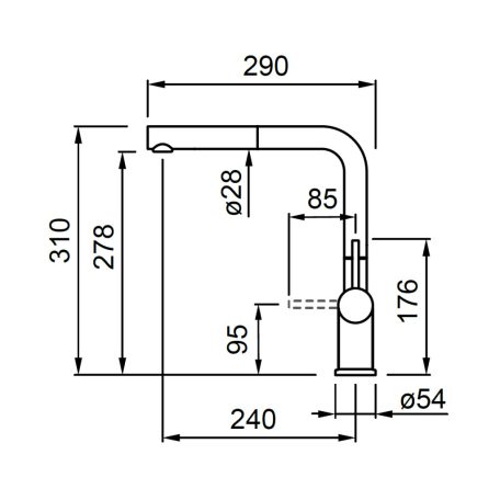ELLECI - Csaptelep Stream Plus M79 aluminium
