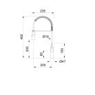 ELLECI - Csaptelep Arcadia matt fekete - Kifutó termék!