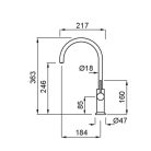 ELLECI - Csaptelep Club matt fekete - Kifutó termék!