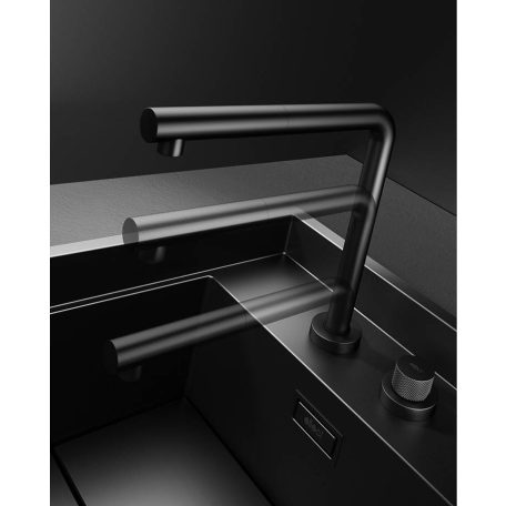 ELLECI - Csaptelep Fold matt fekete