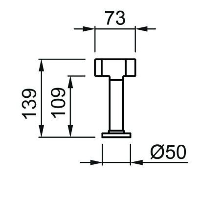 ELLECI - Zuhanyfej Show matt fekete