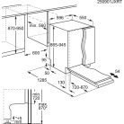 AEG NG87IC20SK XXL CleaningPerformance Beépíthető mosogatógép, Quickselect kezelőpanel, AirDry