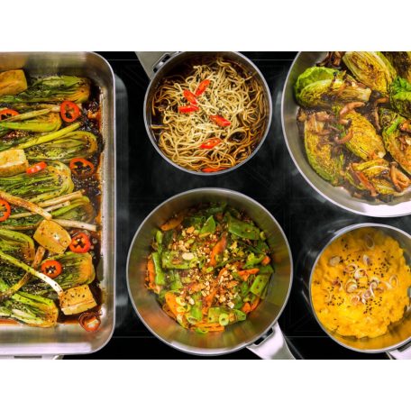 AEG NIR86T08FB beépíthető Indukciós főzőlap, Hob2Hood, 80 cm