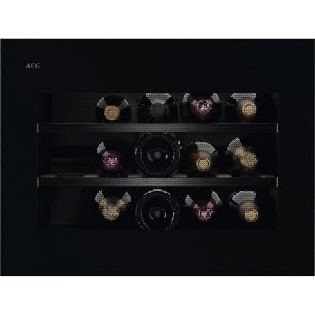 AEG NKW8P21KAB beépíthető kompakt borhűtő, 15 palack, 44 cm