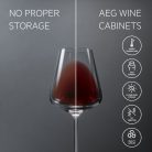 AEG NKW8P21KAB beépíthető kompakt borhűtő, 15 palack, 44 cm