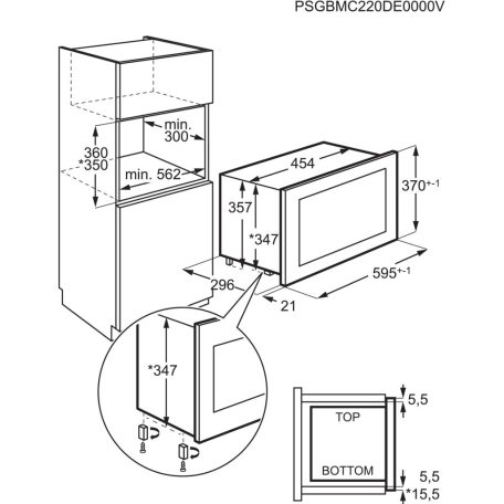 AEG NMB6S171SB beépíthető mikrohullámú sütő