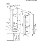 AEG OSC7N181ES beépíthető alulfagyasztós kombinált hűtő, 177,2 cm