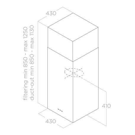 Elica - Páraelszívó KUADRA ISLAND IX/A/60
