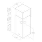 Elica - Páraelszívó KUADRA ISLAND IX/A/43