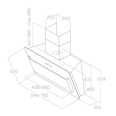 Elica - Páraelszívó BELT BL/F/80