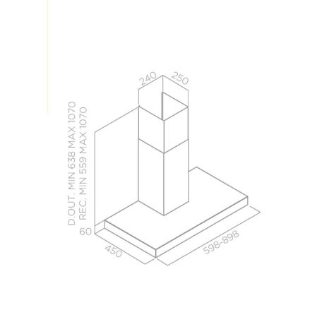 Turboair - Páraelszívó NORMA H6 IX/BL/A/90