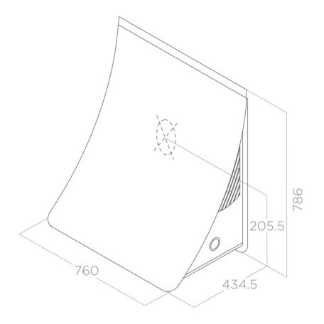 Elica - Páraelszívó NUAGE DRYWALL/F/75