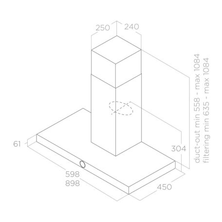 Elica - Páraelszívó LOL BL/A/90