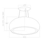 Elica - Páraelszívó SEASHELL BL/F/80 (Matt fekete)