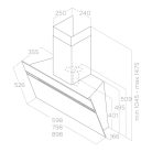 Elica - Páraelszívó STRIPE BL/A/60/LX - A készlet erejéig rendelhető!
