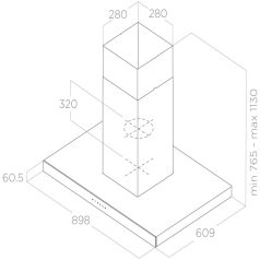 Elica - Páraelszívó JOY ISLAND BLIX/A/90