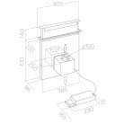Elica - Páraelszívó PANDORA GME IX/A/90 motor nélkül