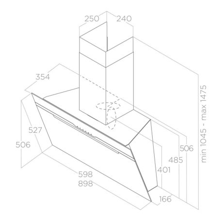 Elica - Páraelszívó MAJESTIC @ WH/A/90 PRF0124236B
