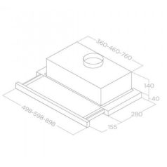 Elica - Páraelszívó SLIMMY STD GRIX/A/50