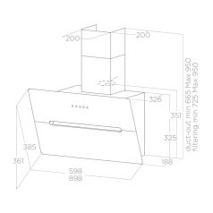 Elica - Páraelszívó WISE WH/A/90