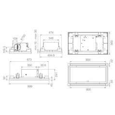 Elica - Páraelszívó CLOUD SEVEN IX/A/90