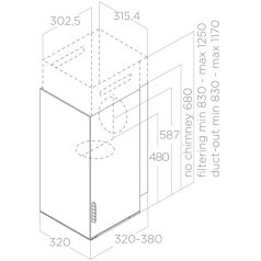 Elica - Páraelszívó HAIKU BL/A/32