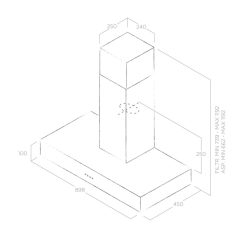 Elica - Páraelszívó SPOT URBAN ZINC/A/90
